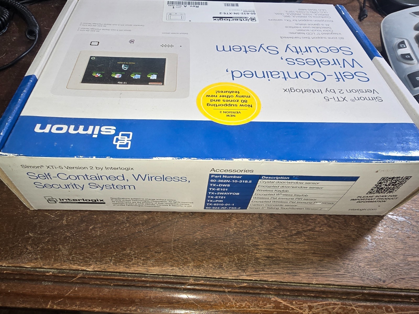 Interlogix Simon 80-632-3N-XT5-2 Wireless XTi-5 Security System Factory Sealed