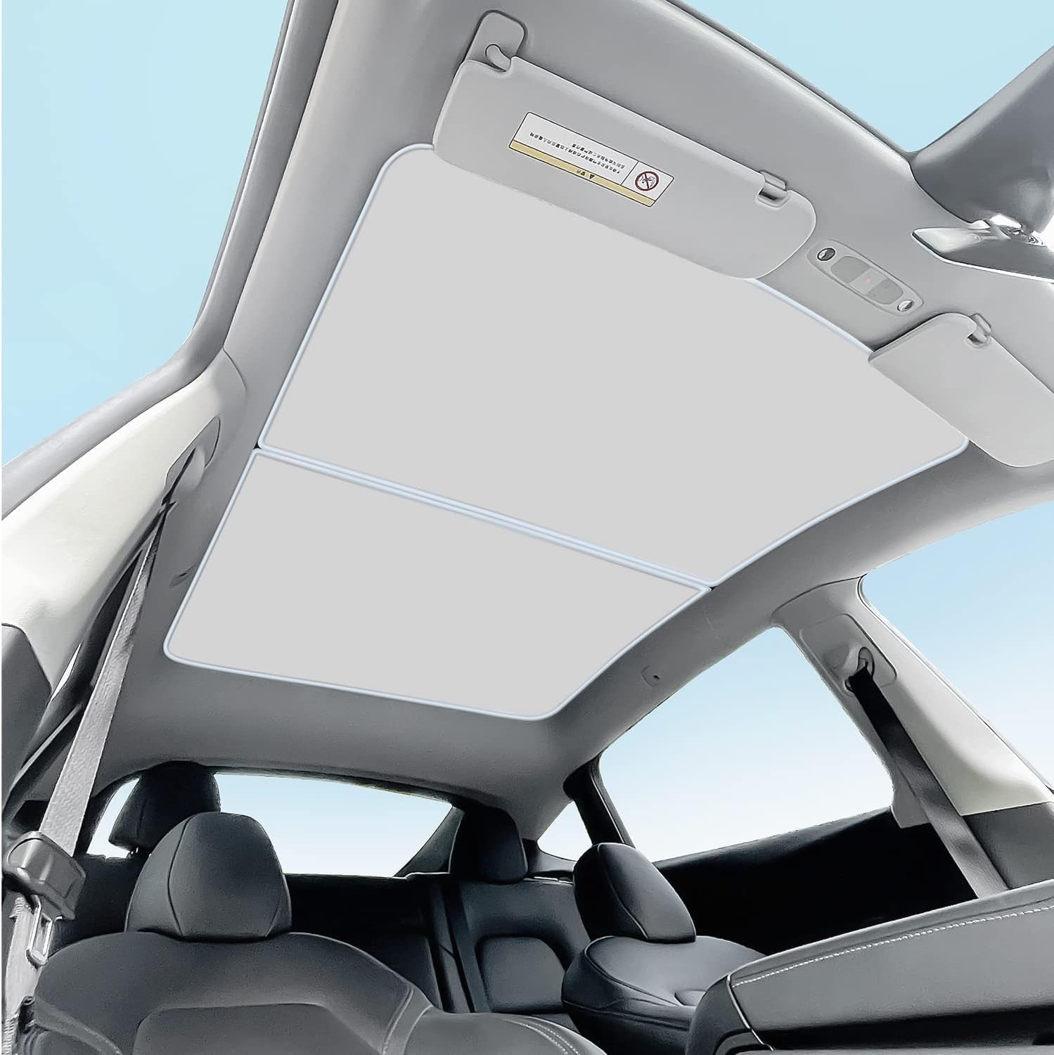 Topfit Roof Sunshade for Tesla Model Y 2020–2025 Gray Heat UV Block