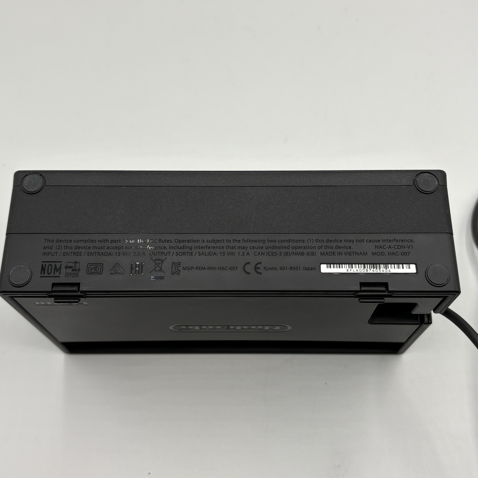 Nintendo Switch Docking Station and Power Cable HAC-007