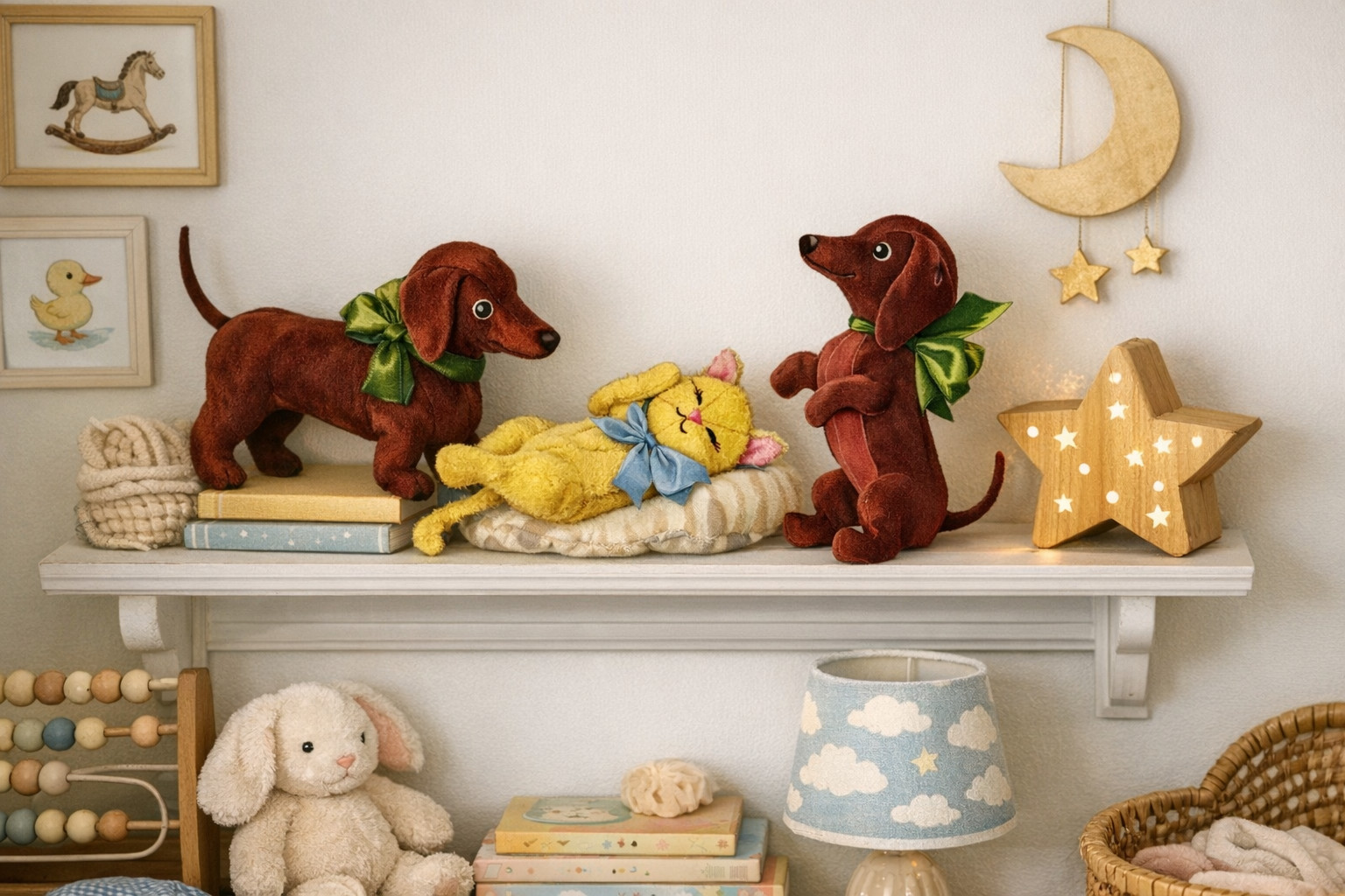BETSY McCall's 1810 Sewing Pattern Stuffed Animals Cat Dog Nosy Kitten