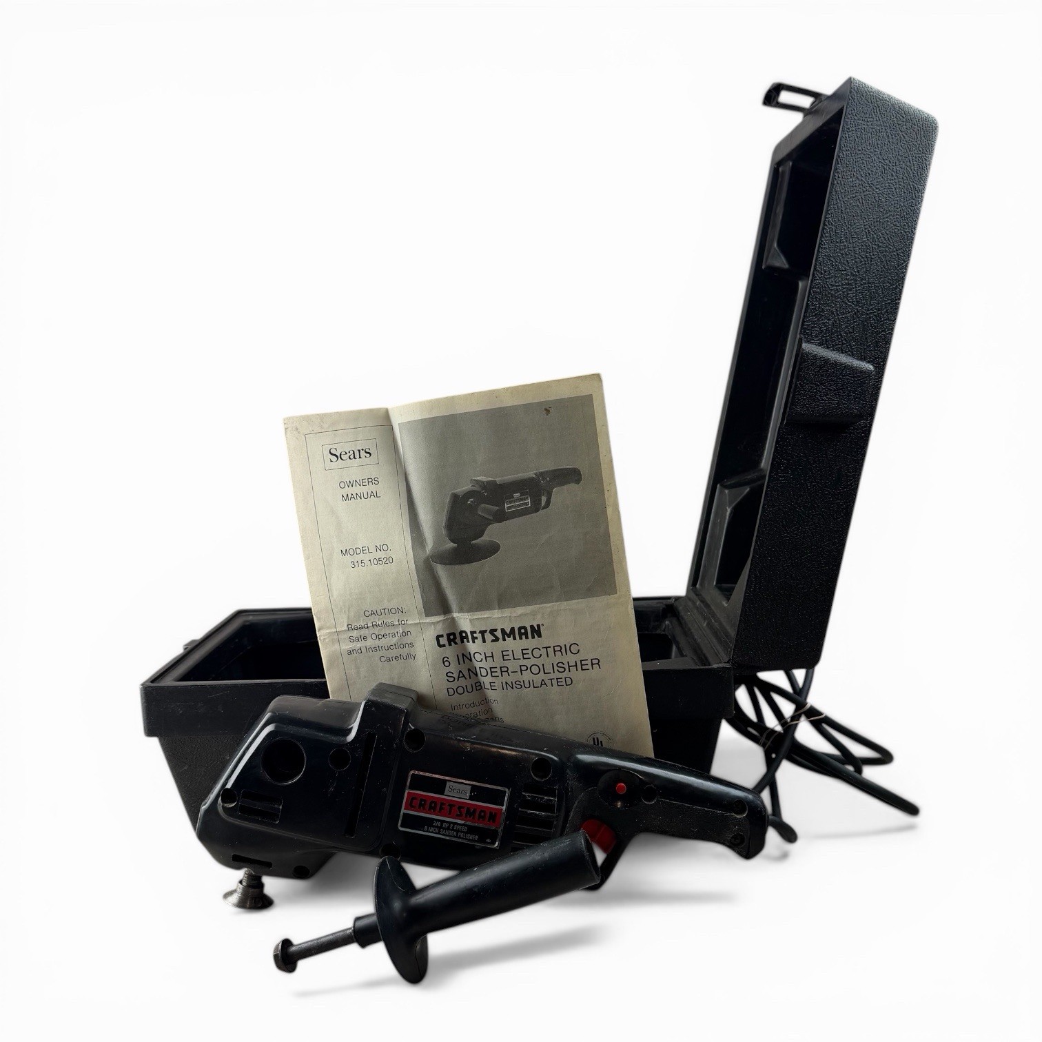 SEARS CRAFTSMAN 315.10520  - Vintage 6” Inch Disc Sander Polisher 3/8 HP 2 Speed