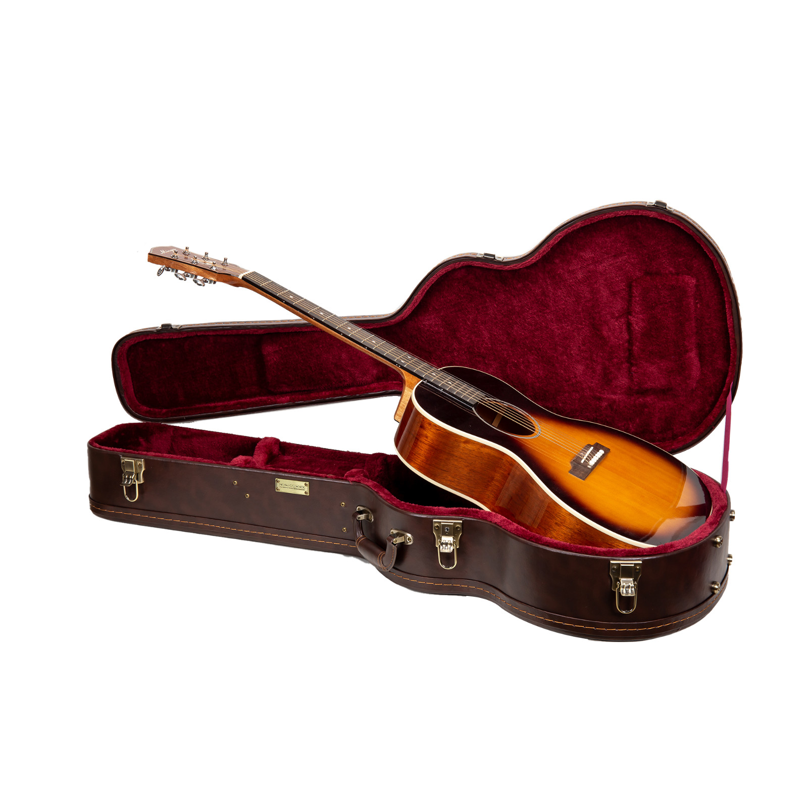 Crossrock Wooden Guitar Case for 14-Fret L-00,Martin CEO,Taylor GC,Yamaha AC/LS