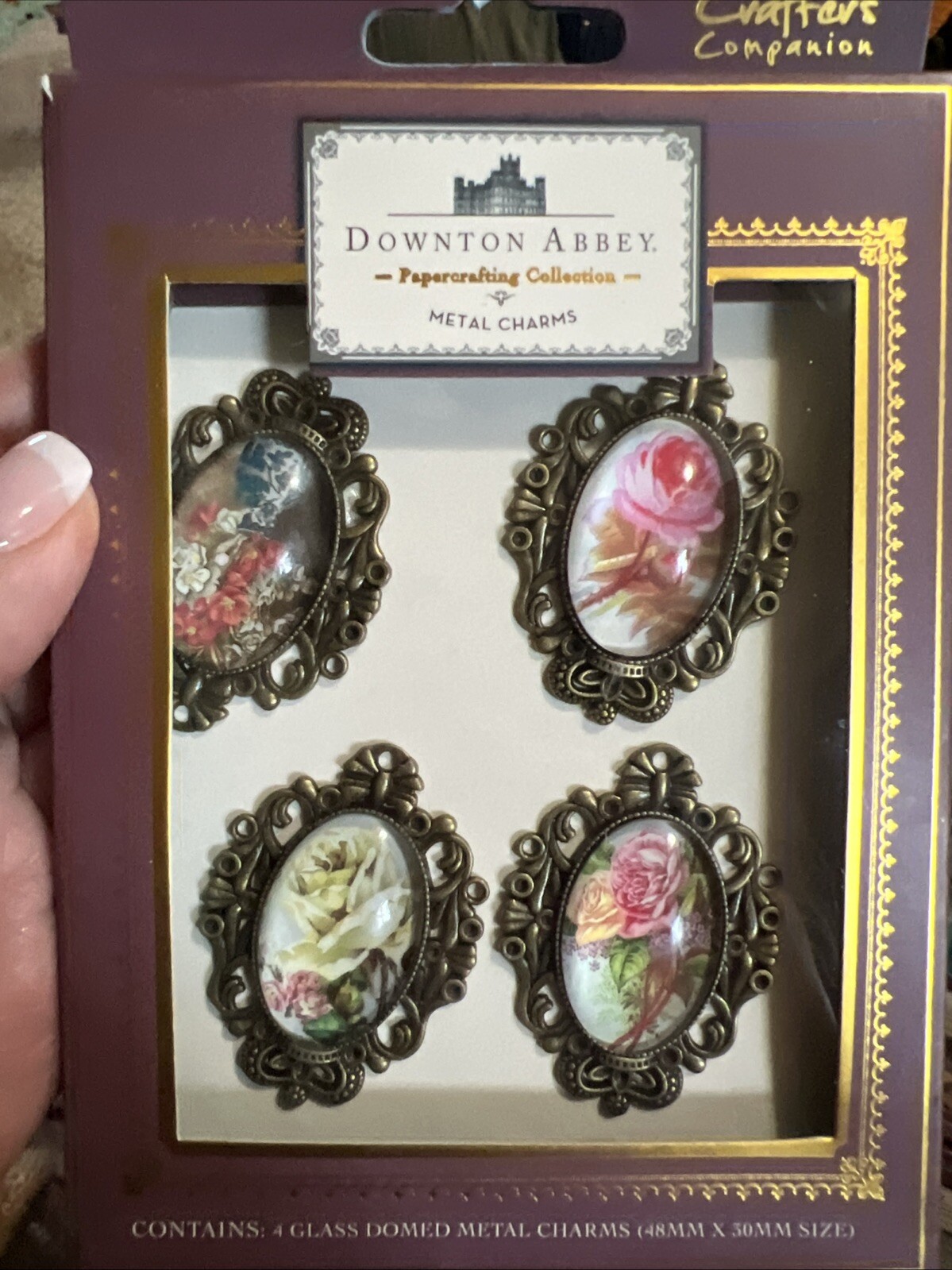 Crafter's Companion Downton Abbey Key, Brads, Pearls, Charms,  Set