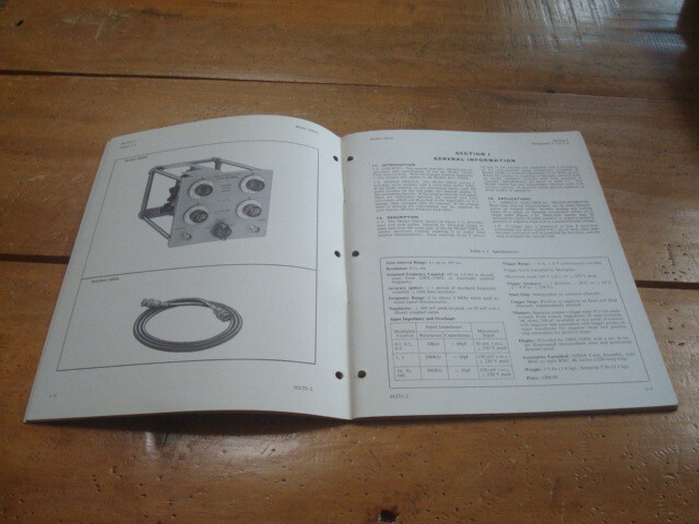 1966 Hewlett Packard 5263A Time Interval Unit Operating And Service Manual.