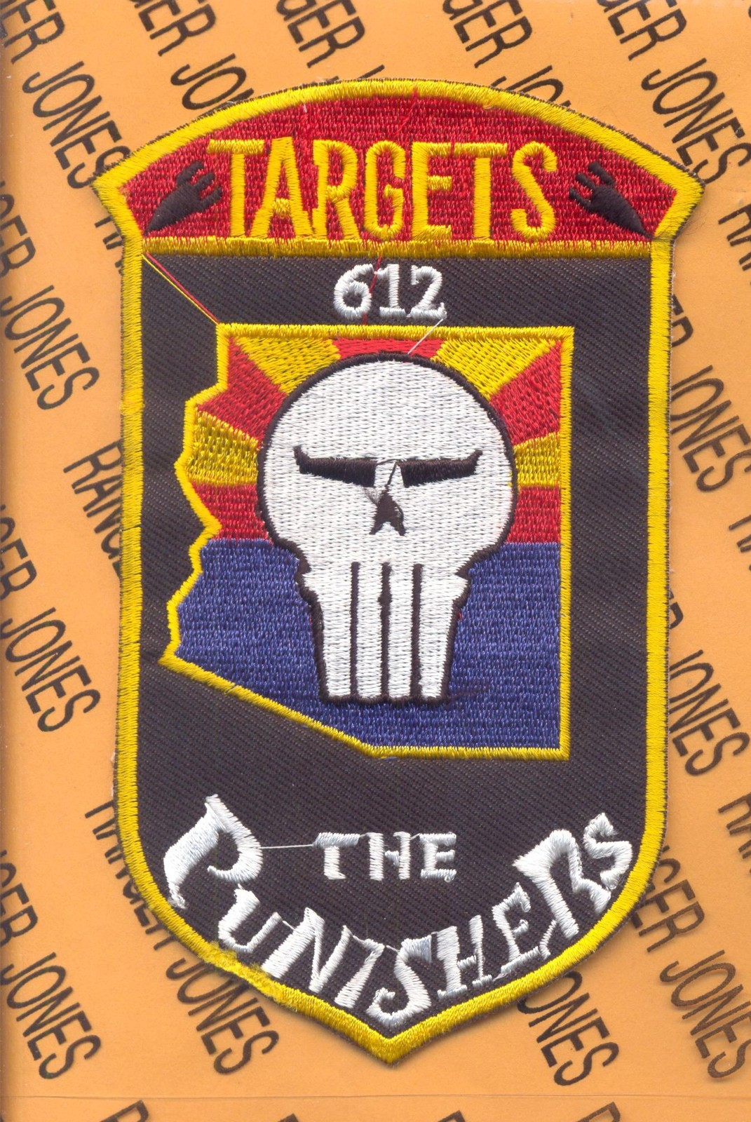 USAF 612th FS Fighter Squadron The Punishers Targets 6 inch patch