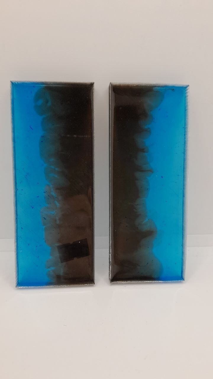 2pcs Resin Knife Scales Knife Handle Blanks (5"x0.35"x 1.96") Gun Handle N156