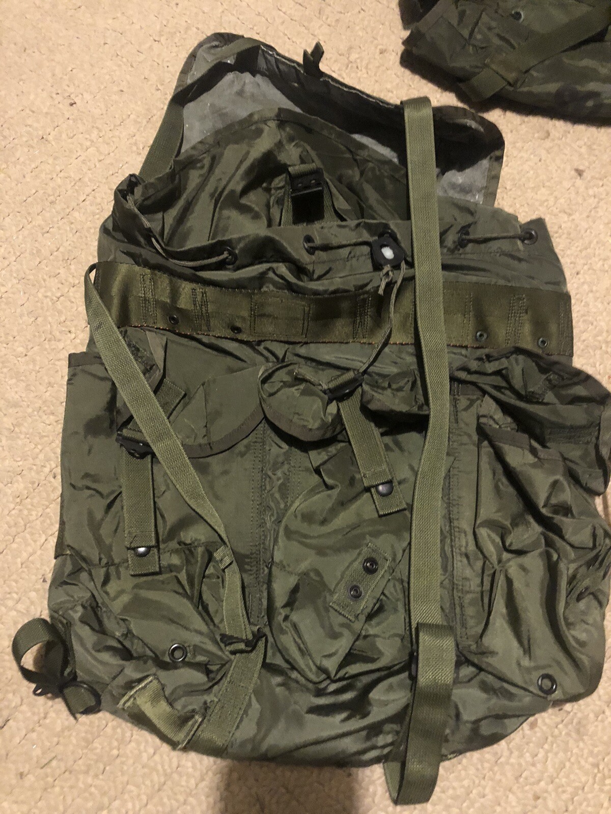 Field Pack Combat Nylon Medium LC-2 Green Bag **No Frame No Straps**