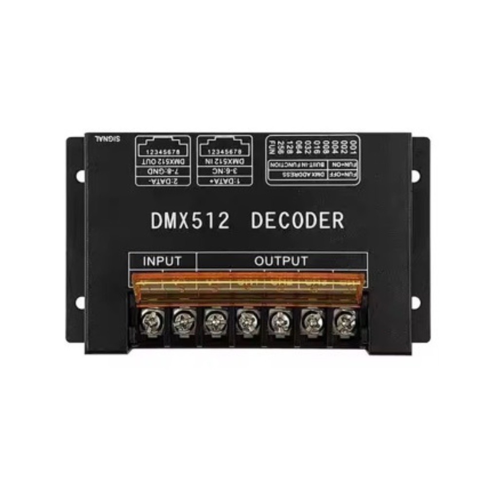LED Decoder 4 Channel DMX512 Support RGB RGBW Synchronous Light Control