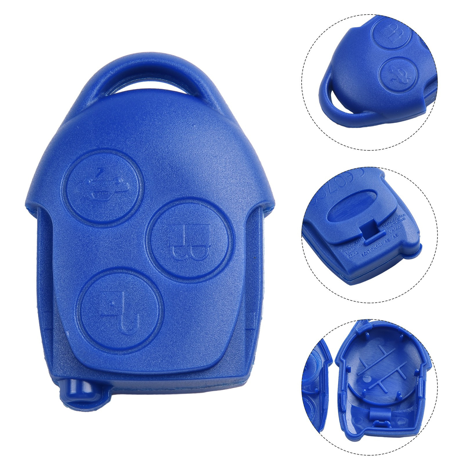 Blue Remote Control Replacement Shell KEY CASE Key Shell ABS Blue Brand New