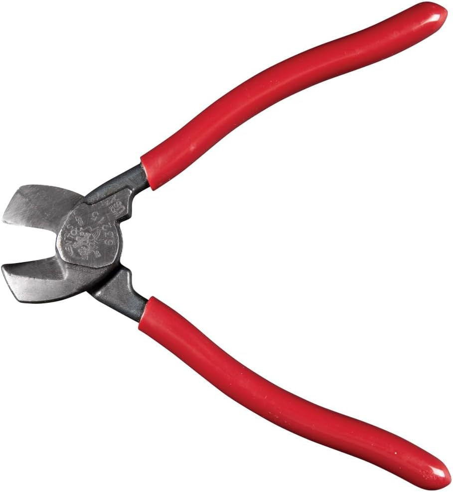 Klein Tools 63215 Cable Cutter, Made in USA, High-Leverage 6.5-Inch Compact, For