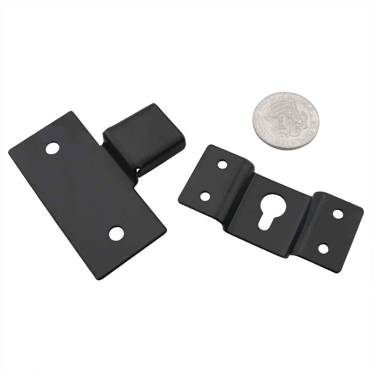 2 Sets Heavy-Duty Wall Mount Speaker Hangers - Rust-Resistant Brackets for Audio