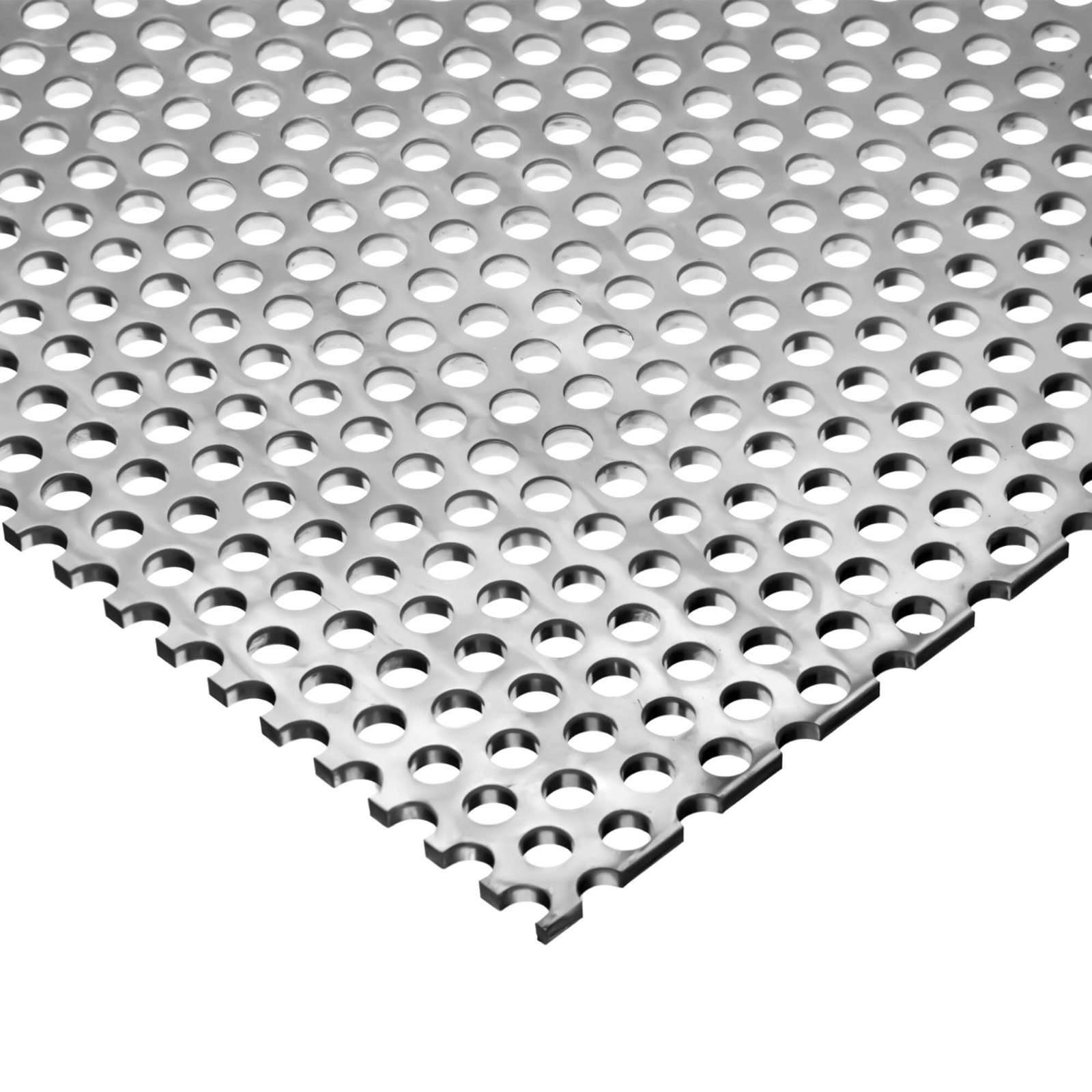 Perforated Stainless Steel Sheet 2' x 4' - Perforated Sheet - 20 Ga. - Sandbaggy