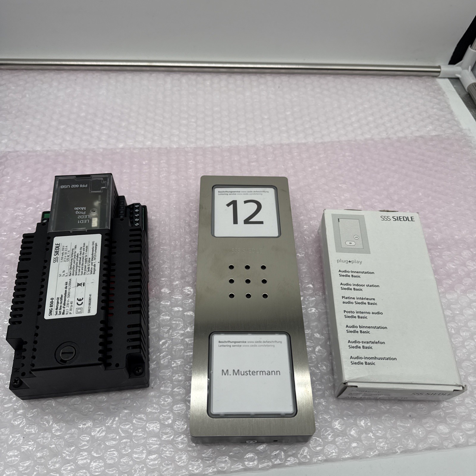 Siedle 850-1 SNG 850-0 AIB 150-01 Door Intercom Bus Module Set Used