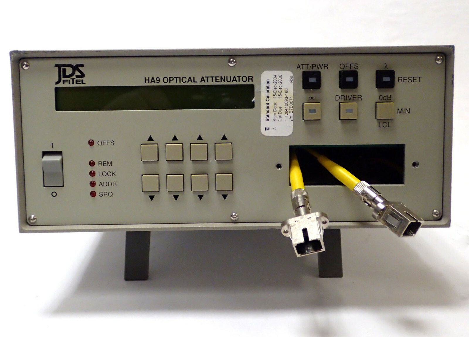JDS FITEL HA9 PROGRAMMABLE OPTICAL ATTENUATOR HA9503-SPL2 100dB, 200mW, TESTED!