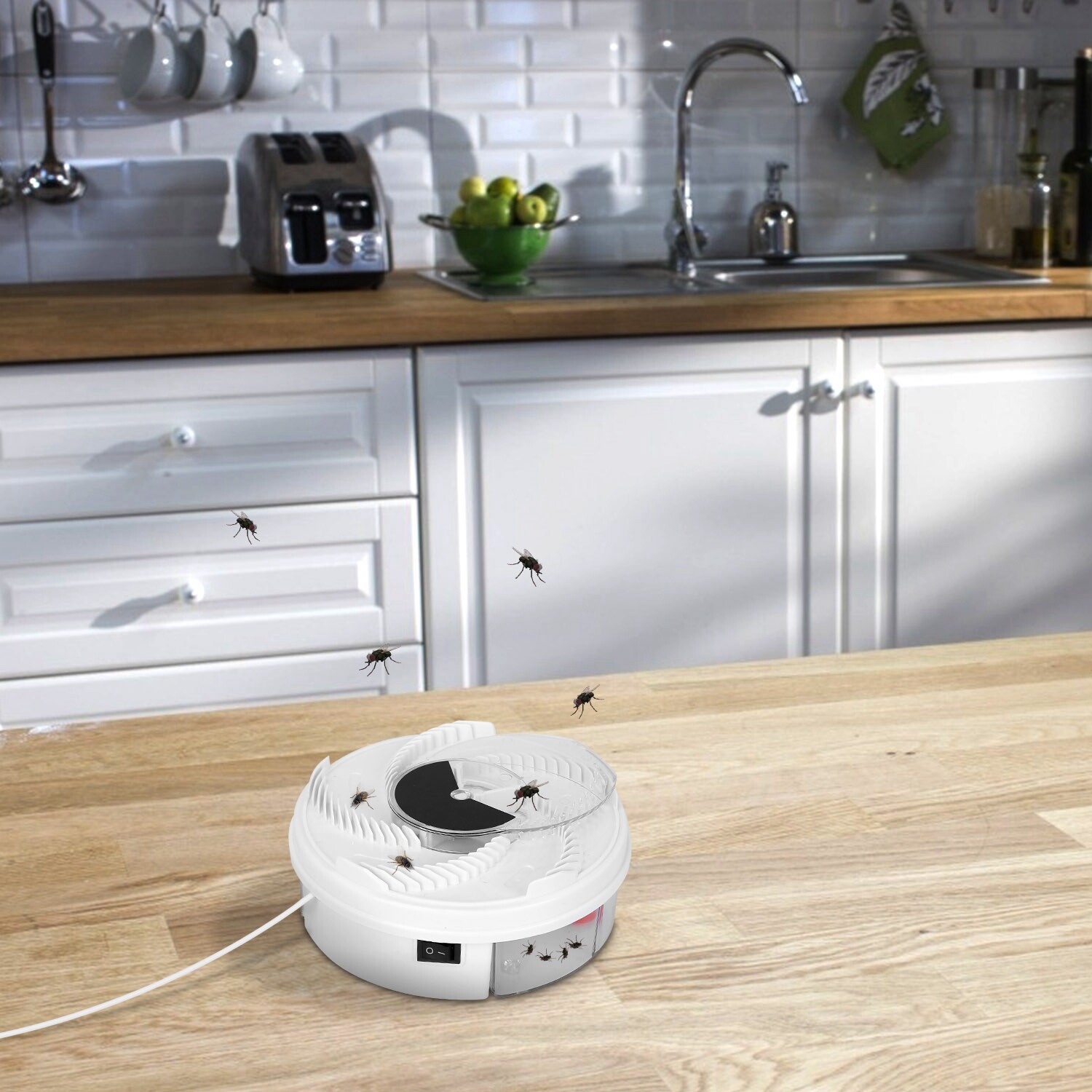 Electric Fly Trap USB Powered Automatic Flycatcher Rotating Fly