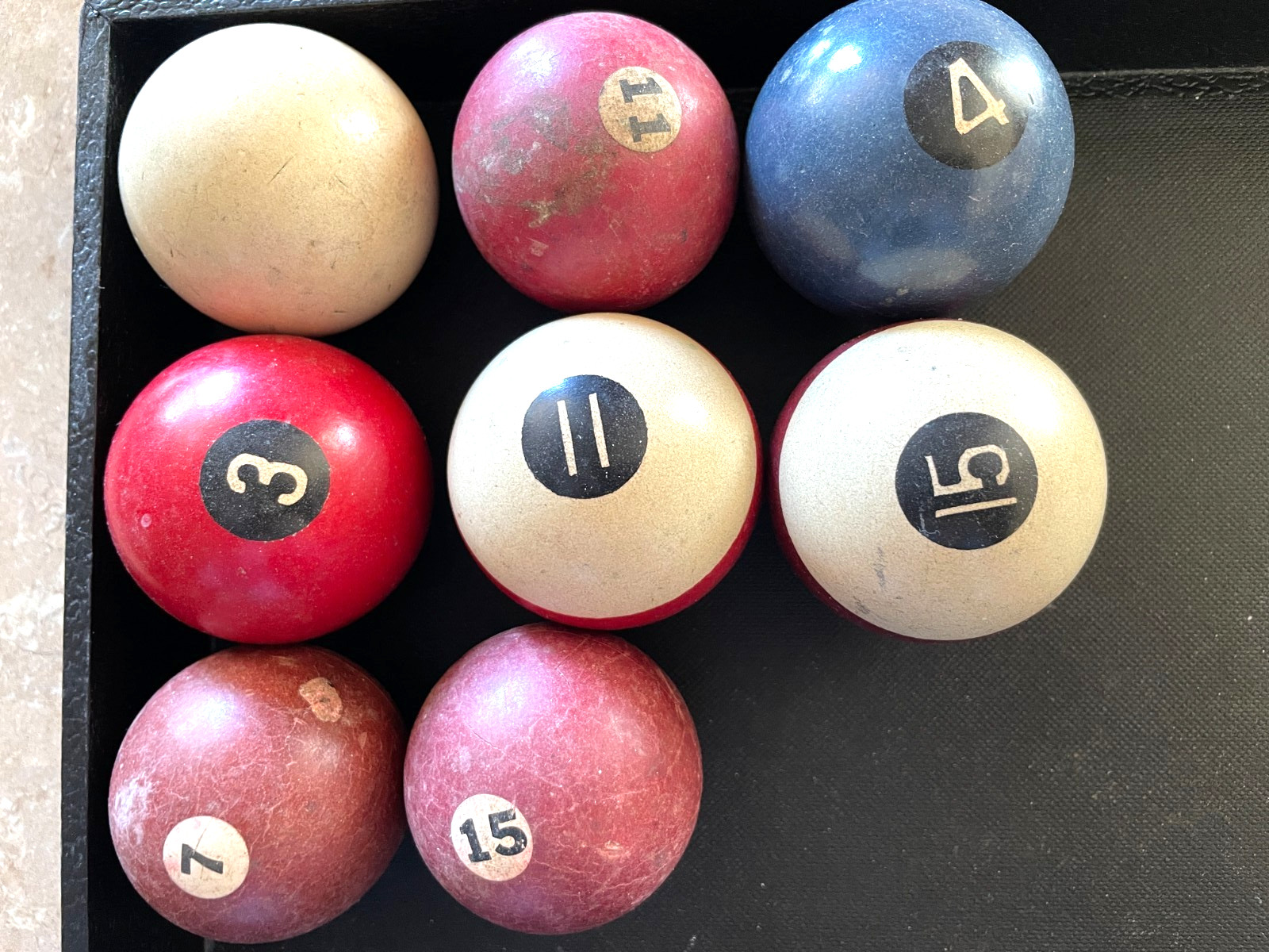 Vintage Pool & Billiard Balls Incomplete Lot