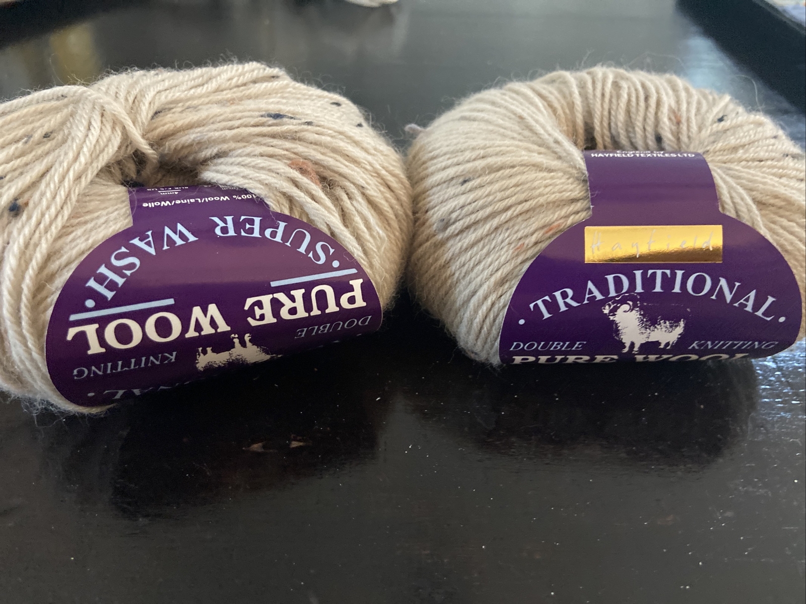 Wool Yarn Hayfield Traditional Superwash Double Knitting Pure Barra Tweed Lot 2