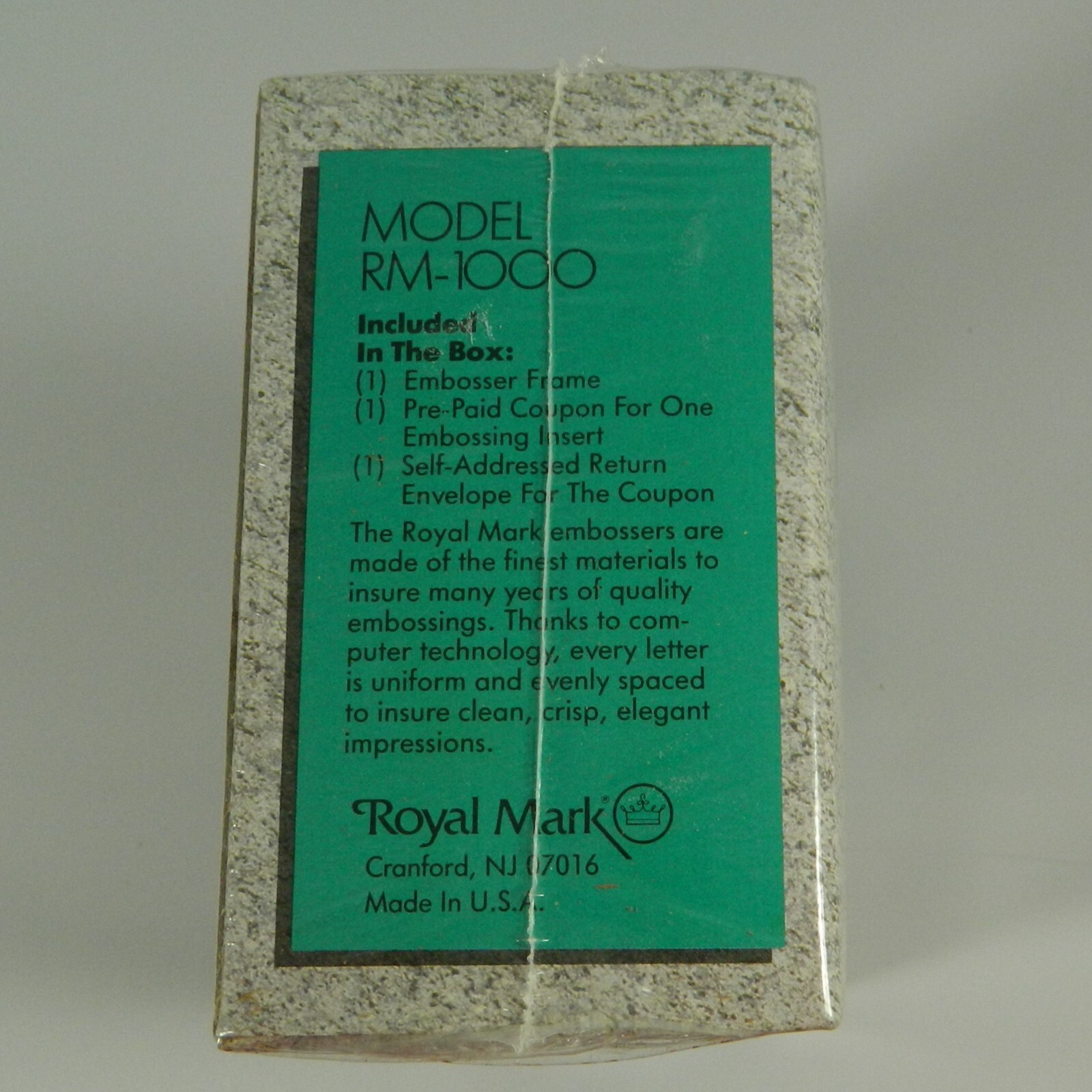 ROYAL MARK Model RM 1000 Personal Embosser