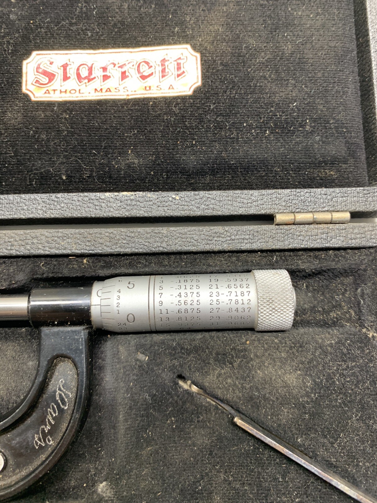 Vintage Starrett Micrometer No 211-1” Inch