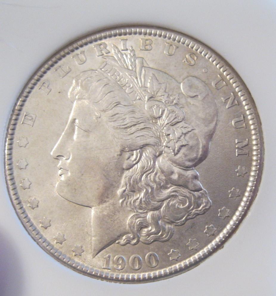 1900 Morgan Silver Dollar - UNC, nice luster, 5226