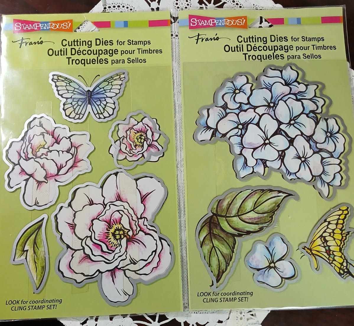 NEW Stampendous FRAN'S Cutting Dies ONLY - Hydrangea Garden   OR   Lovely Garden
