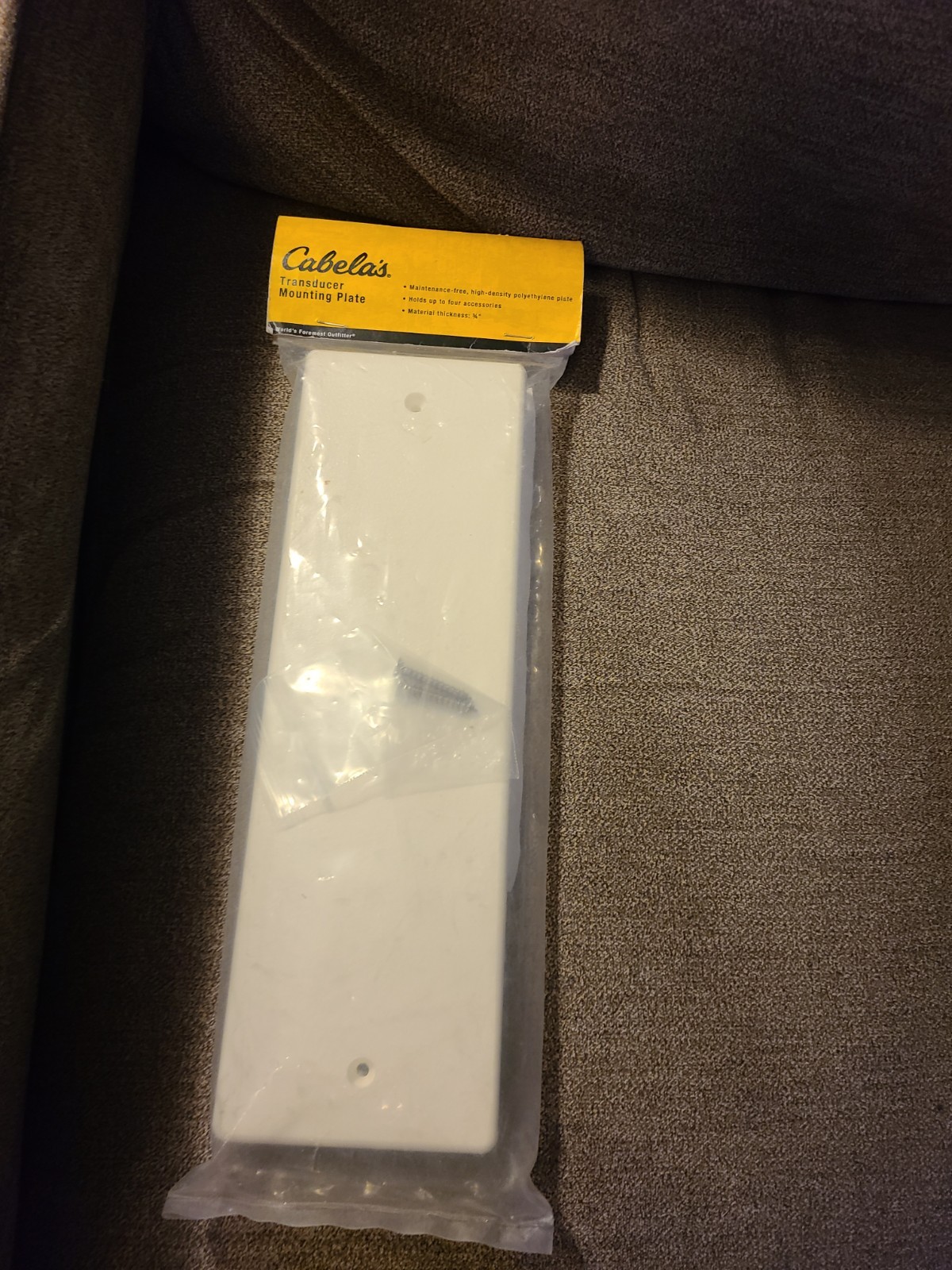 Cabela's Transducer Boat Mounting Board Plate 12x4x0.75"