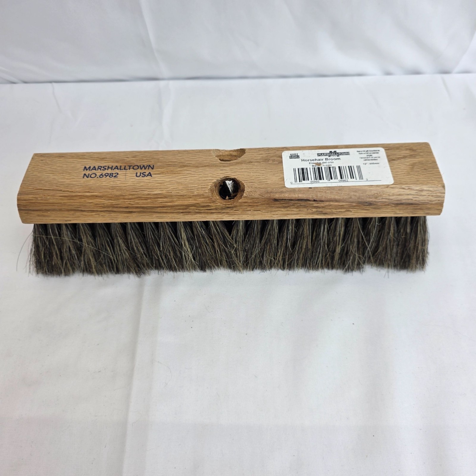 Marshalltown Horsehair Bristle Floor Brush No. 16982 With Wooden Handle Attachme