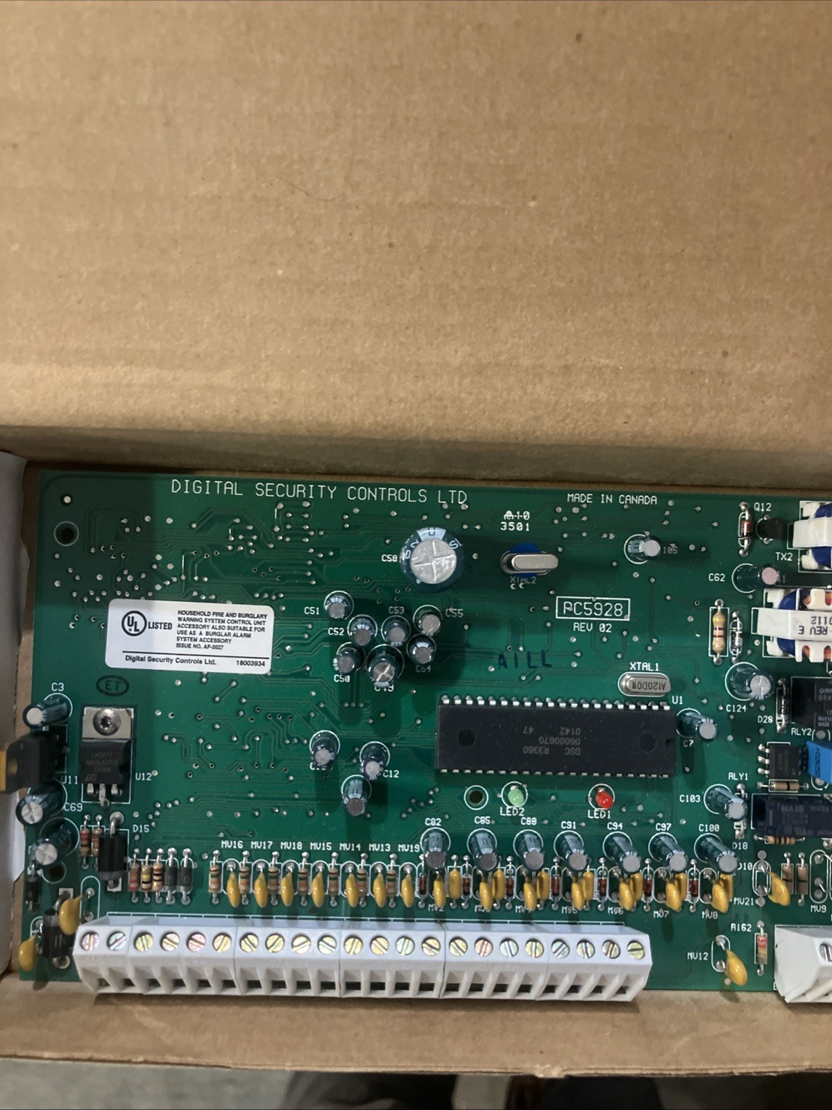 DSC Security CONTROL BOARD