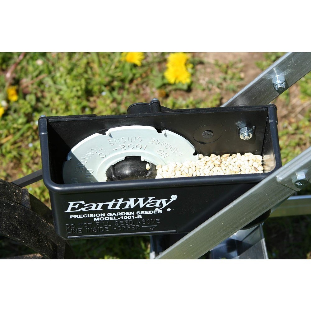 Precision Garden Seeder with 7 Seed Plates Corn Planter Accurate Seed Drill for