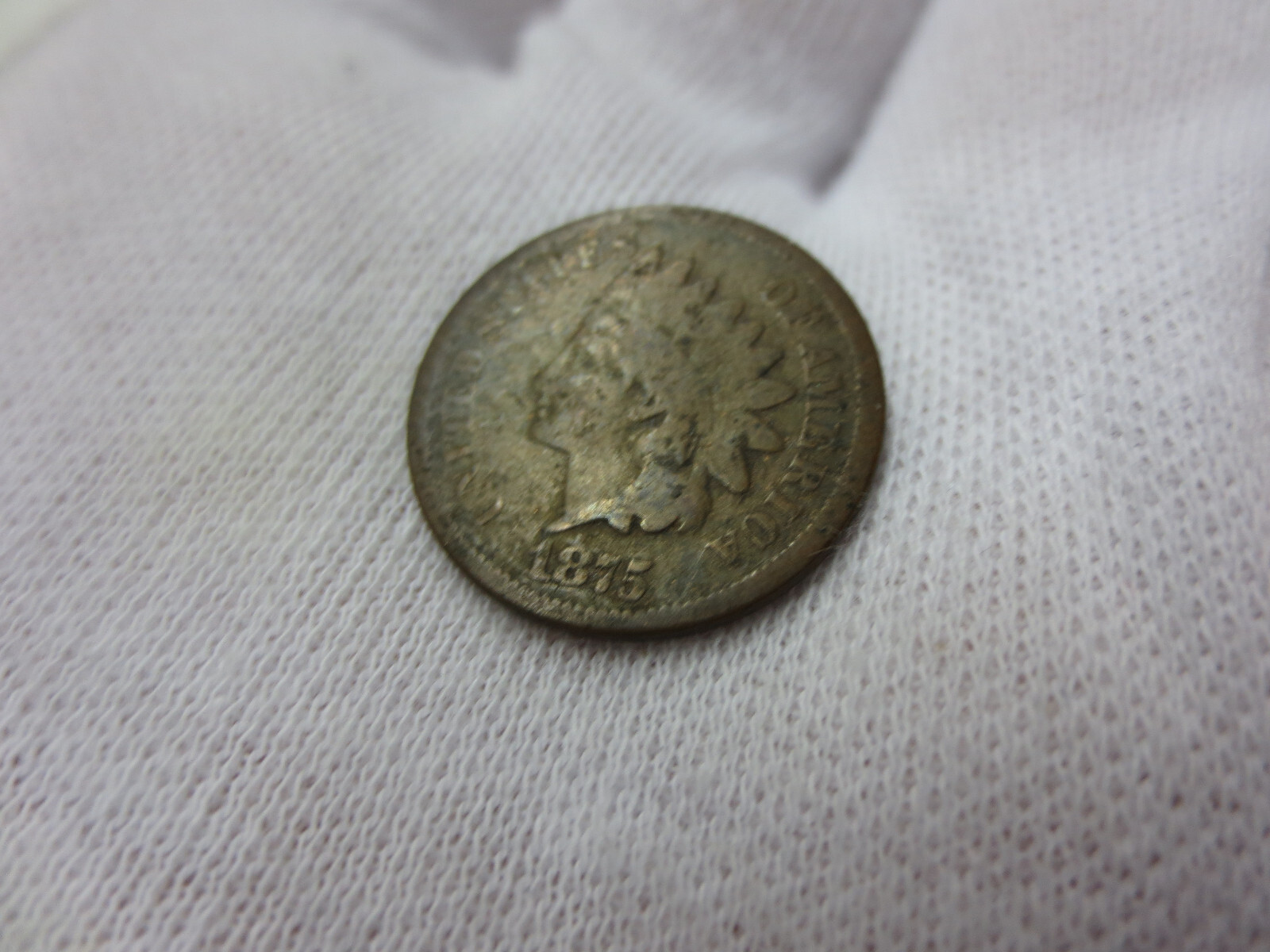 1875 Indian Head Cent CIRC