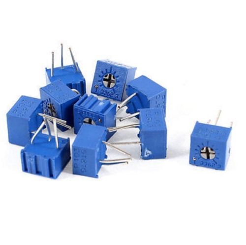 10Pcs 3362P-501 3362 P 500 ohm High Precision Variable Resistor Potentiometer