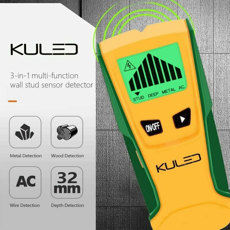 Stud Finder, 3 in 1 Multi-Function Wall Stud Sensor Detector with LCD Display