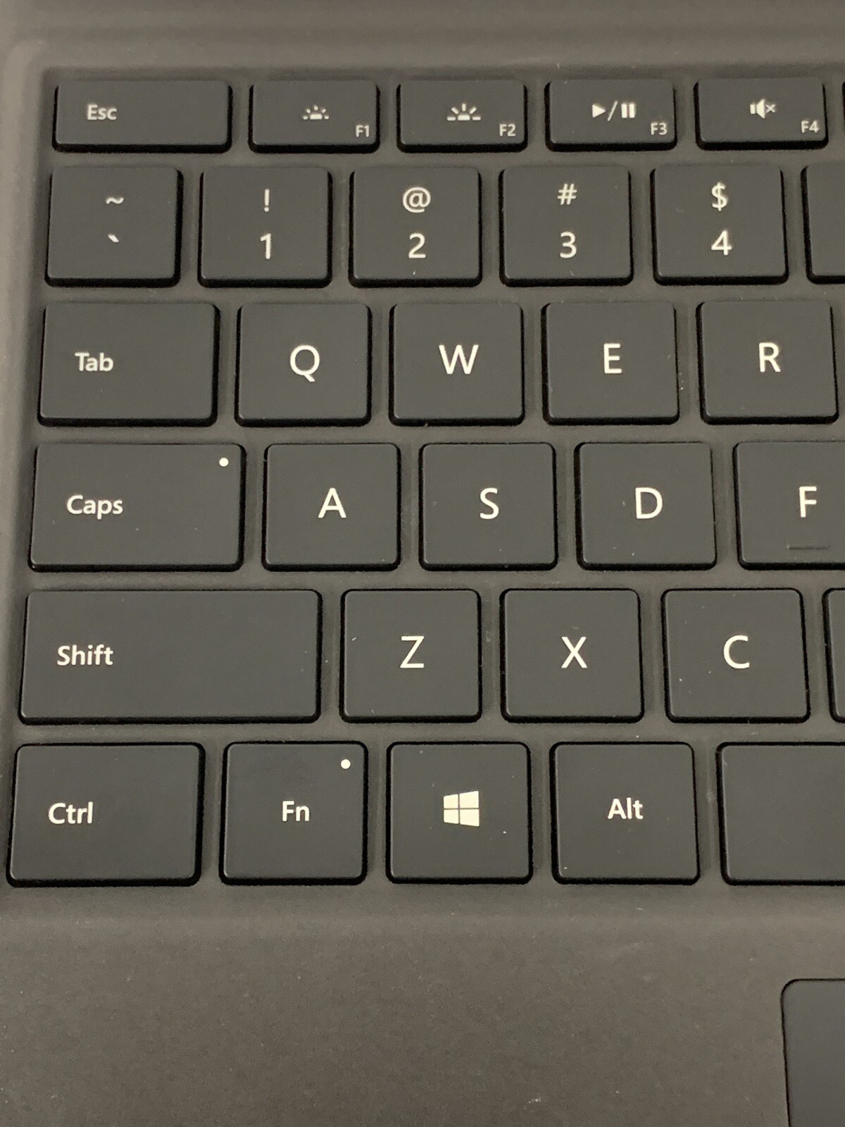 Microsoft 1725 Type Cover Black for Surface Pro 3,4,5,6,7 Backlit Keyboard