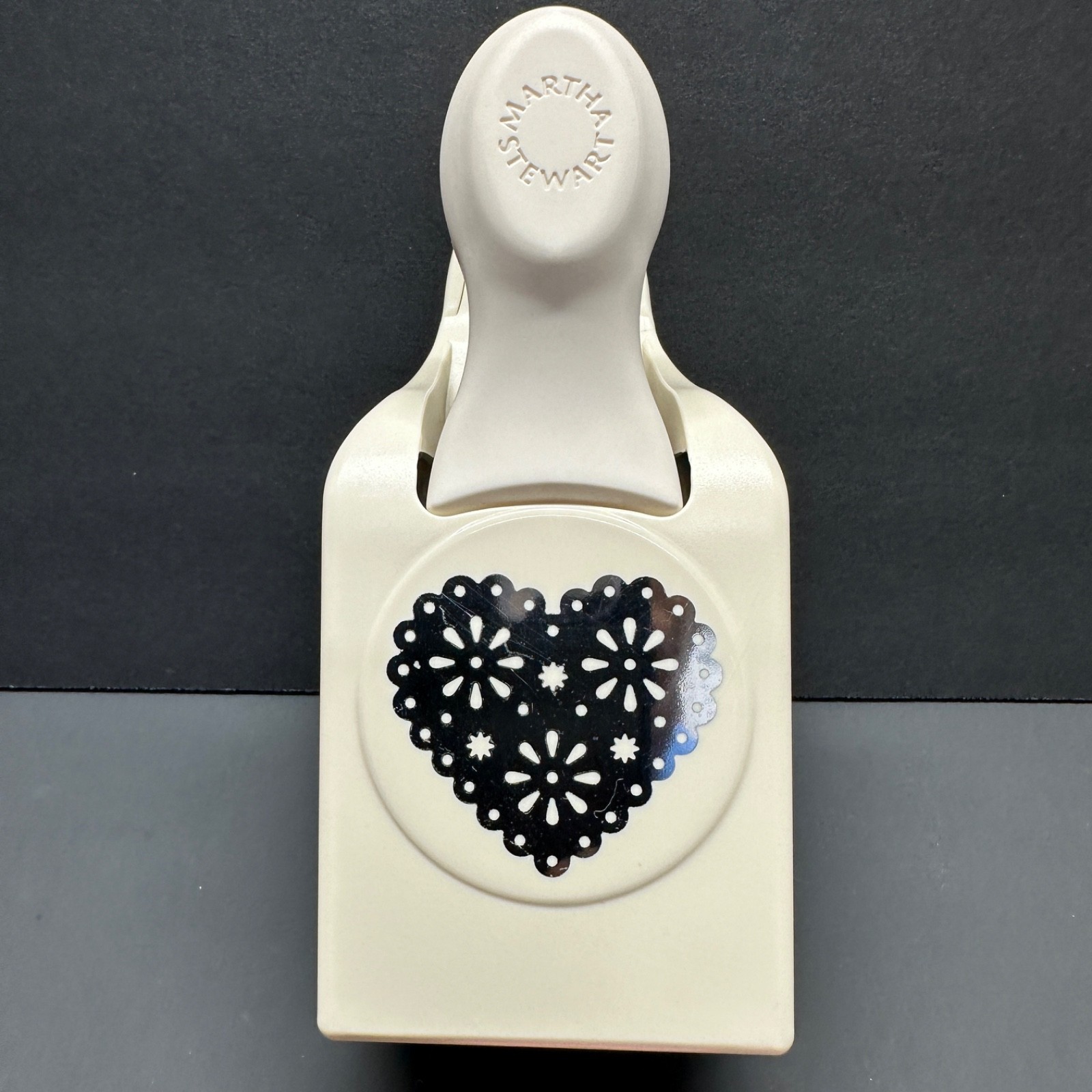 Martha Stewart Eyelet Heart Large Paper Punch - RARE! VHTF!