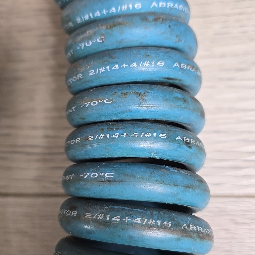 Blue Ox 6 Way Wire Connector Coiled Electrical Cable Extension Cord