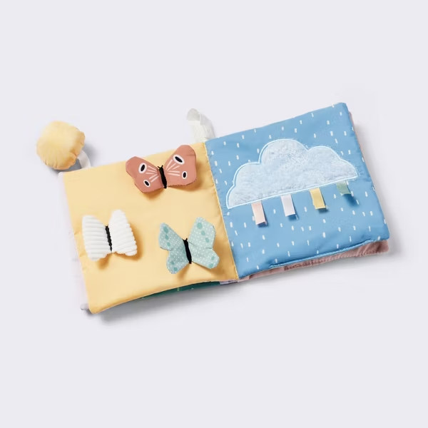 CLOUD ISLAND Soft Interactive Book CATERPILLAR Fabric Baby Toy Sensory Dev.
