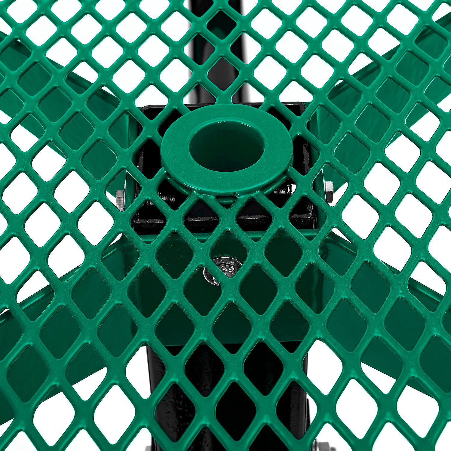 46" Square Picnic Table In-Ground Mount Green