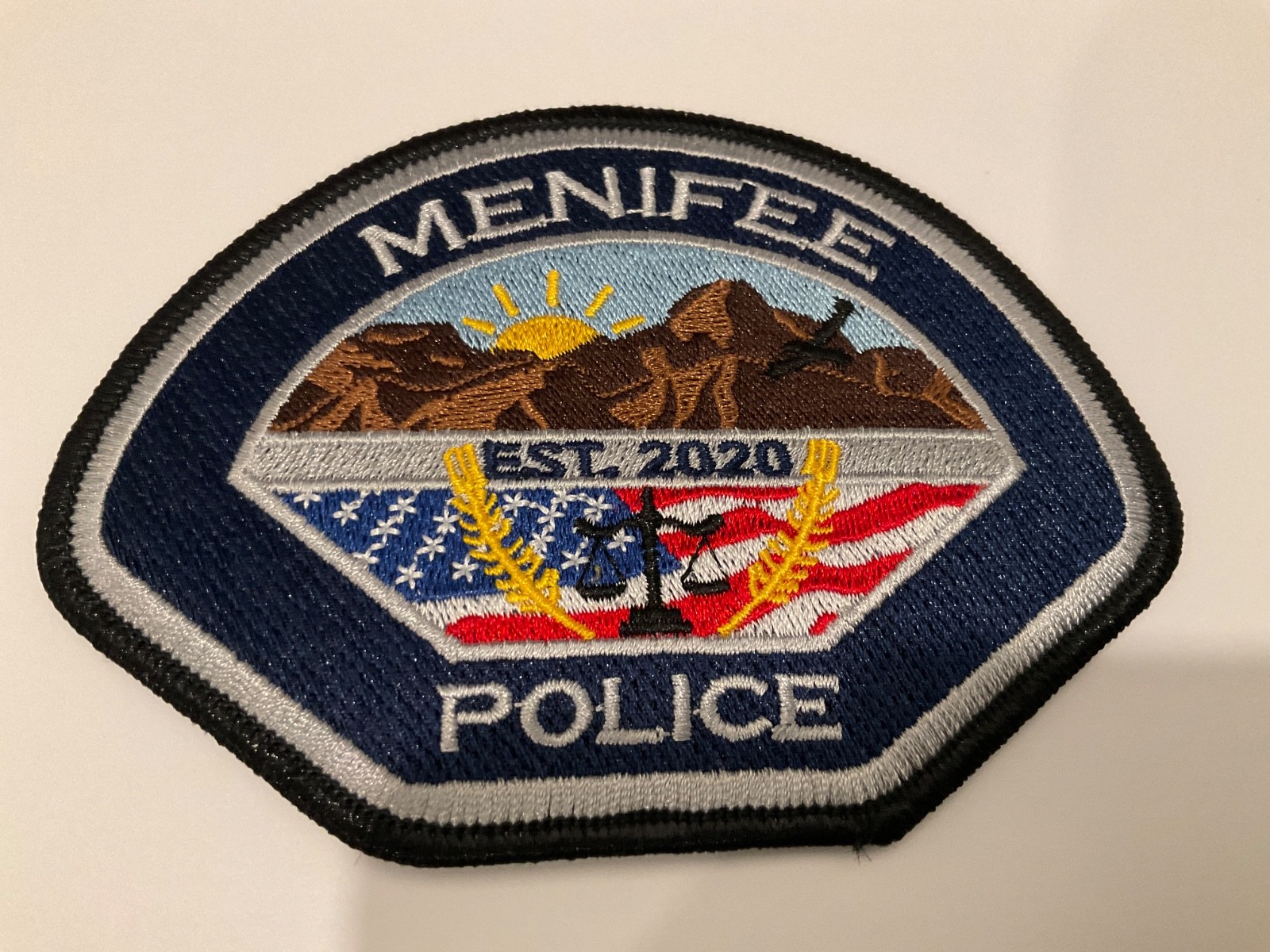 Colorful Menifee Police State California CA