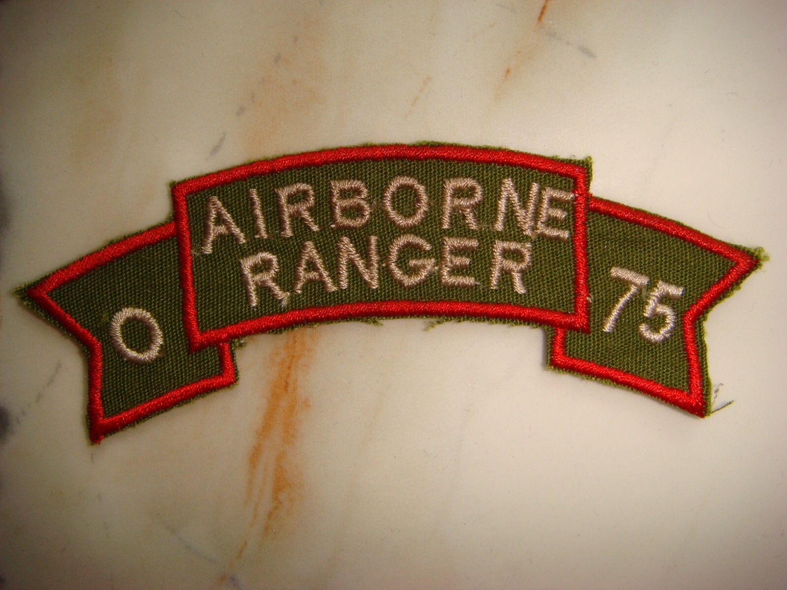 US O Co. AIRBORNE RANGER 75th INFANTRY REGIMENT SCROLL PATCH