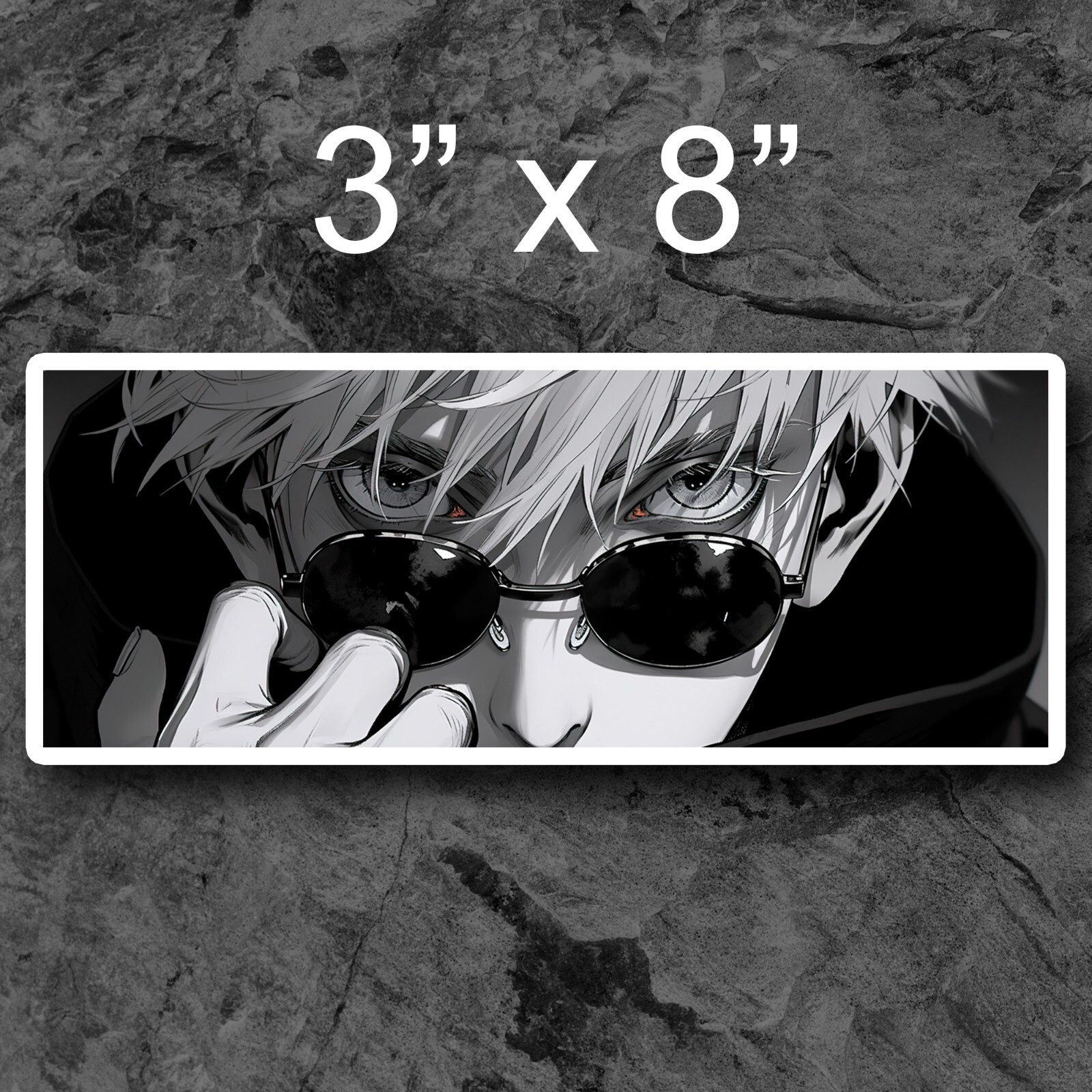 Jujutsu Kaisen Satoru Gojo Sticker, Jujutsu Kaisen Car Sticker, Satoru Sticker