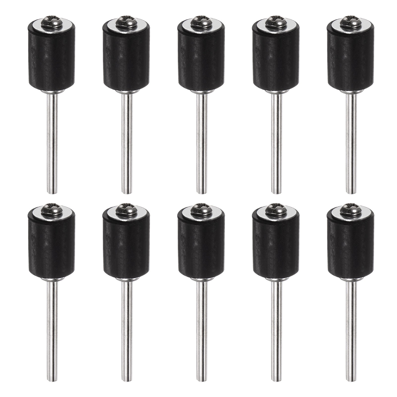 10pcs 3/8 Inch Sanding Drum Rubber Mandrels 2.35mm Shank Sanding Sleeve Holder