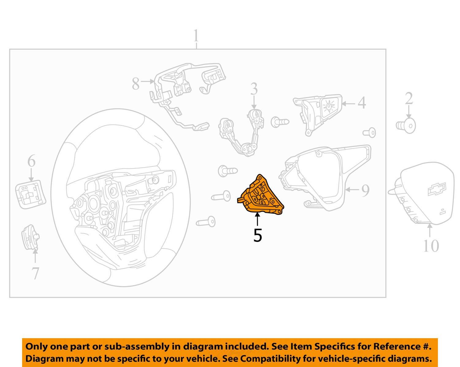 2017 GM MALIBU SWITCH ASM 84043110 NEW OEM