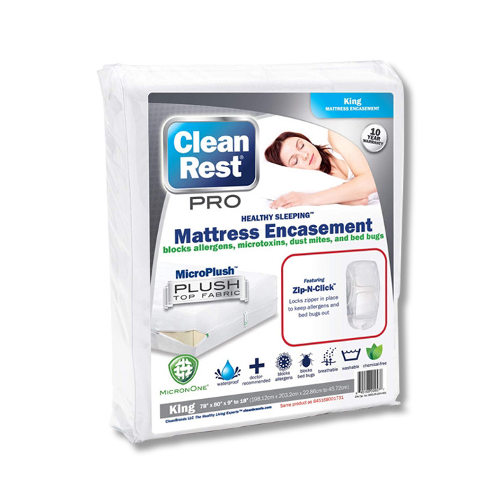 Clean Rest PRO Mattress Bed Bug Encasement Cover KING