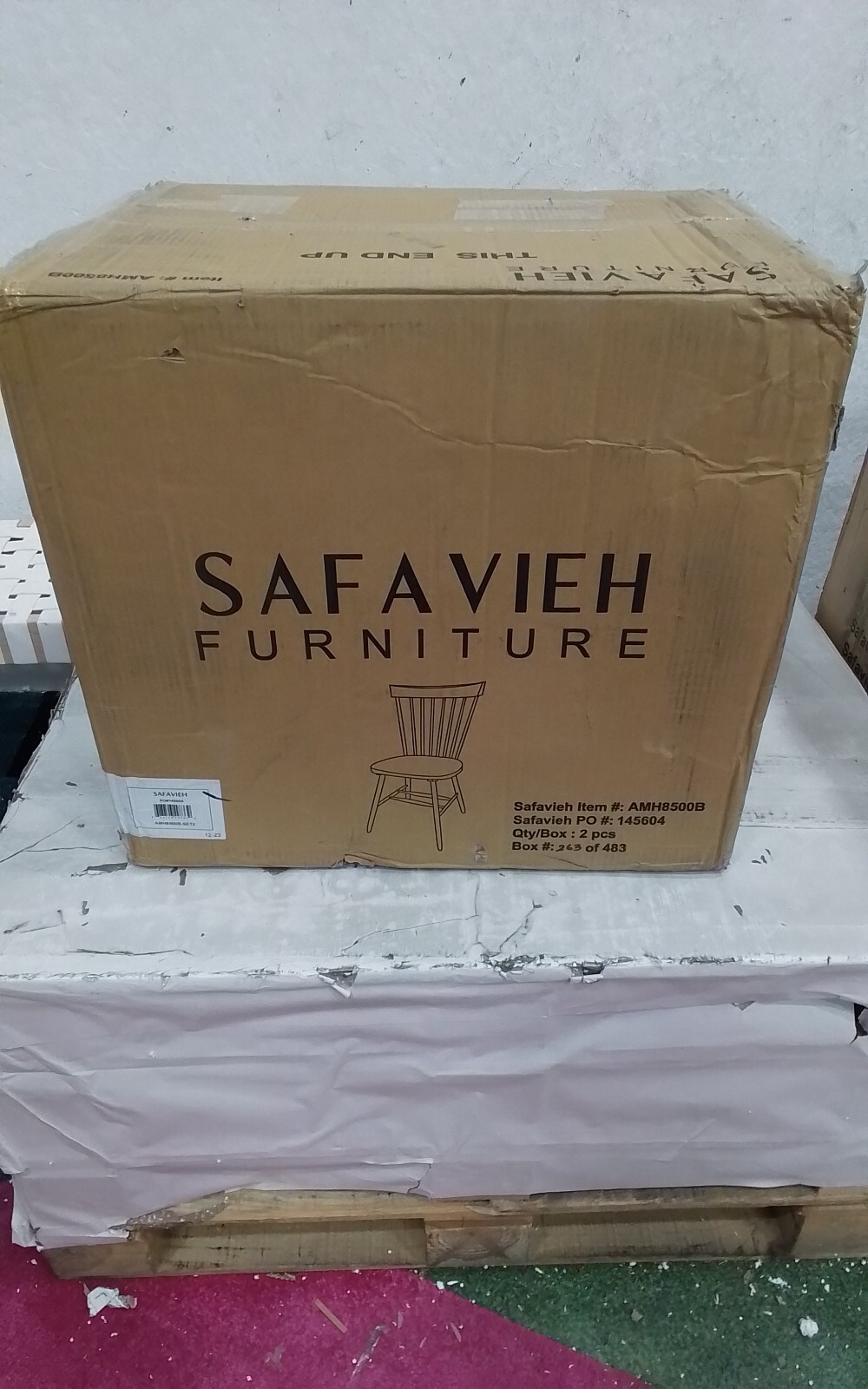 Safavieh PARKER SPINDEL SIDE CHAIR, Reduced Price 2172735416 AMH8500B