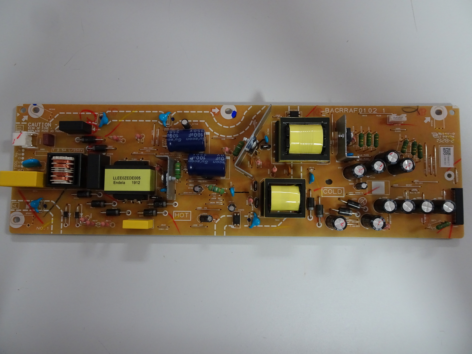 Sanyo FW55R70F ME1 Power Supply (BACRRAF0102 1) ACRRC021