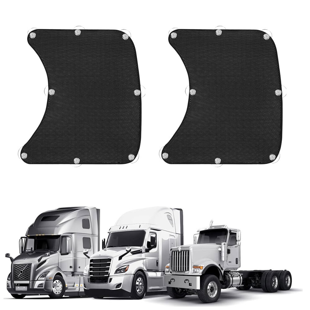 2x For 2013-2025 Peterbilt 579 Semi-Truck Side Window Sun Shade UV Block Cover
