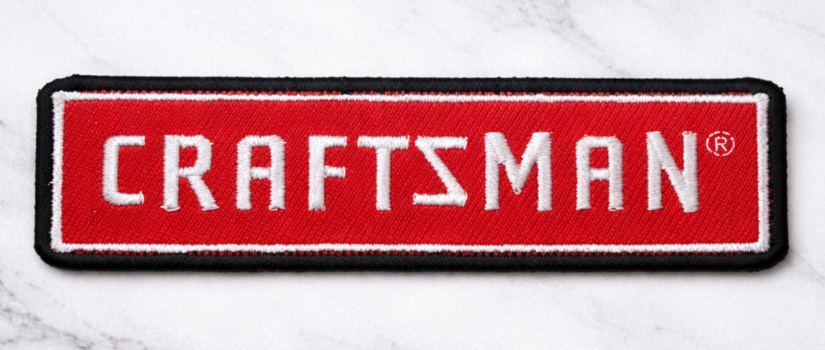CRAFTSMAN TOOLS EMBROIDERED IRON ON PATCH 4"X1.25" FREE SHIPPING & TRACKING