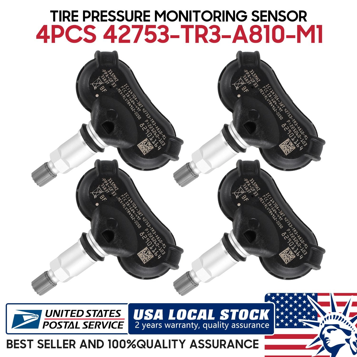 Set of 4 Modigt Programmed TPMS Tire Pressure Monitoring Sensors OEM Replacement