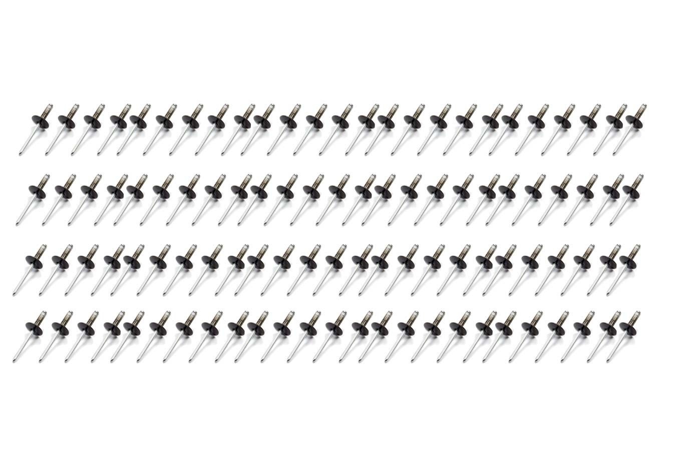 Fivestar Lrg Hd Rivet Black Multi -grip 100pk 814B-100L
