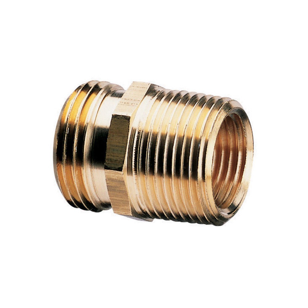 Gilmour 3/4 in. Brass Threaded Double Male Hose Connector
